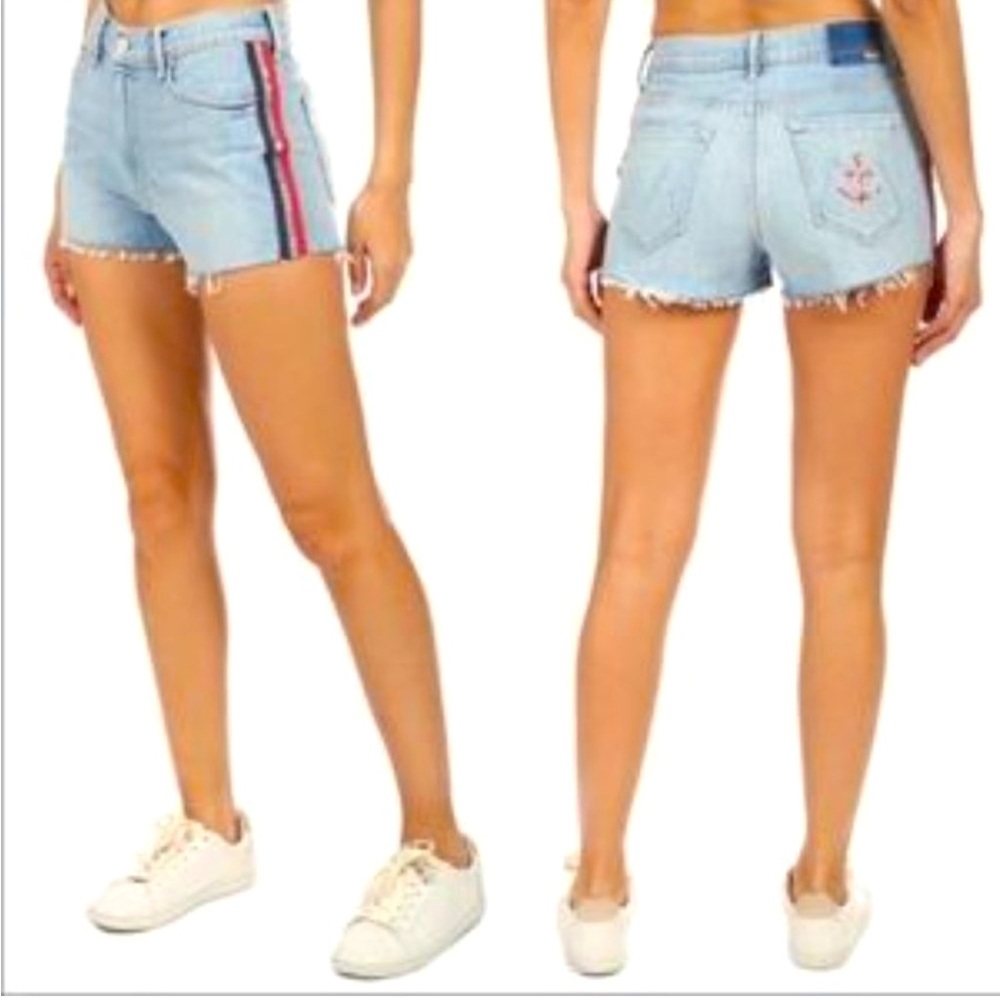 Mother Superior Easy Does It Distressed Short-Thanks Again Racer-Size 26